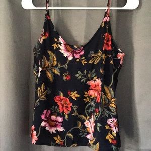 Old Navy Satin Tank in navy blue.